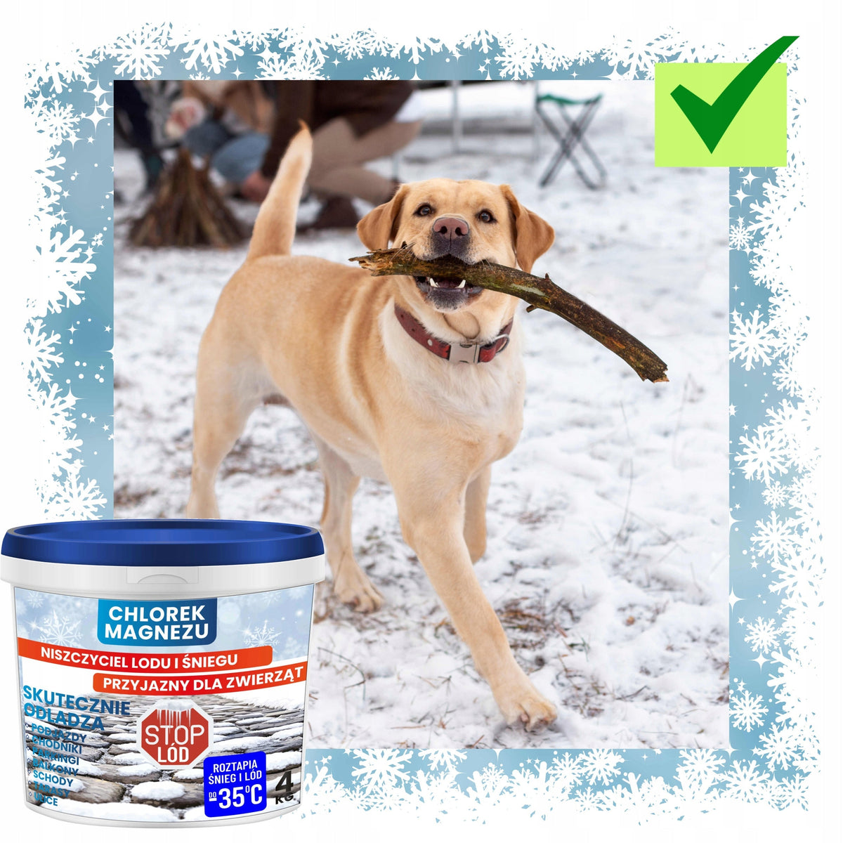 MAGNESIUMCHLORIDE 4 KG – dooimiddel, beter dan strooizout en veilig voor dieren!